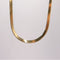 18k Solid Gold Herringbone Necklace