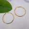 18k Solid Gold Large Hoop Earring