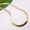18k Solid Gold Herringbone Necklace