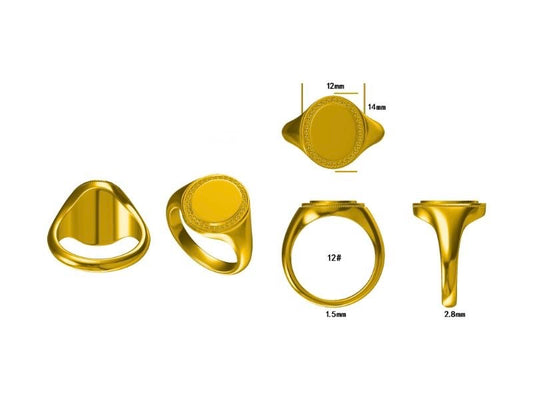 18k YG Signet Ring Custom