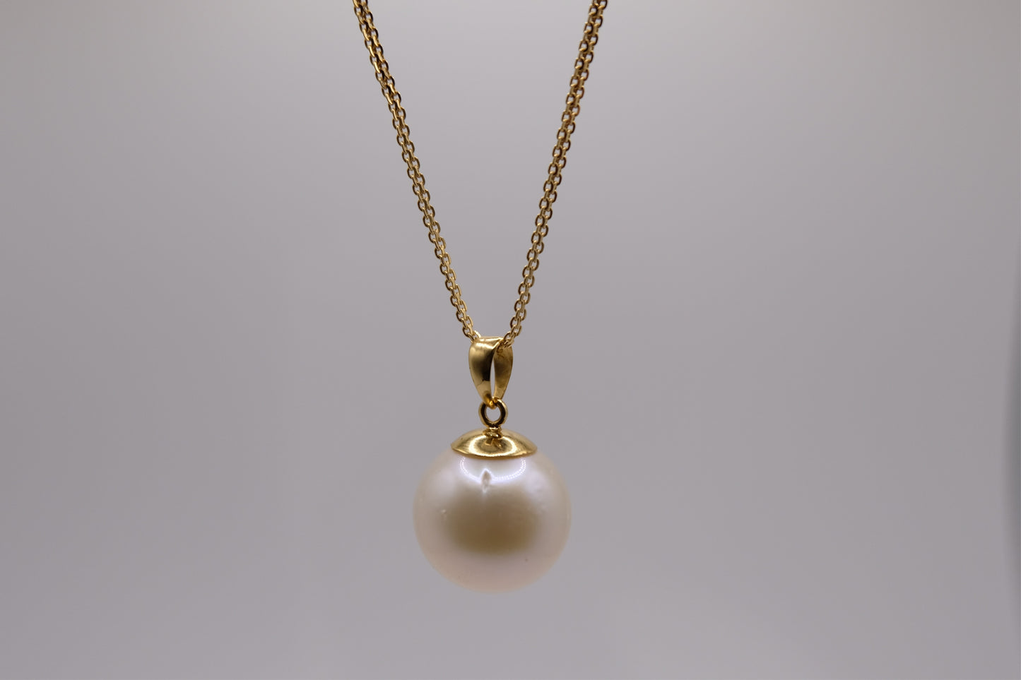 18k Solid Gold South Sea Pearl Necklace