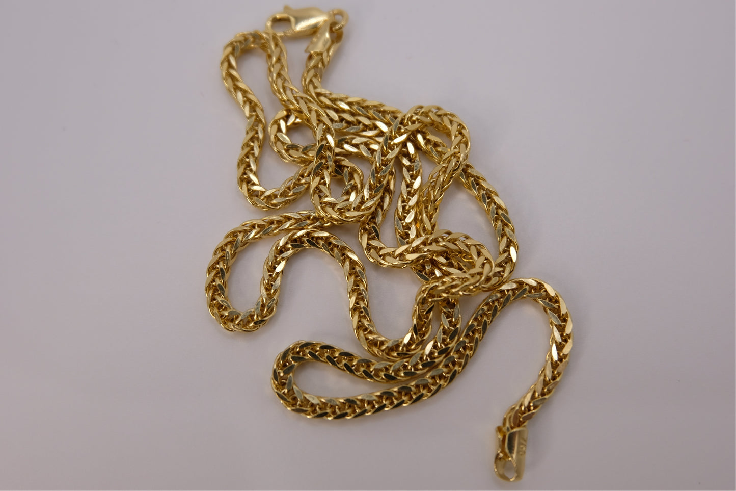 18k Solid Gold Foxtail / Boxchain Necklace