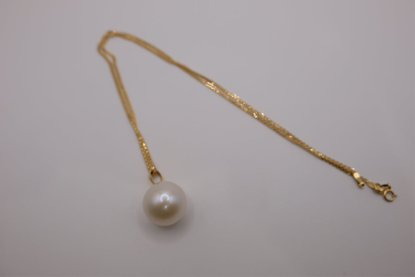 18k Solid Gold South Sea Pearl Necklace