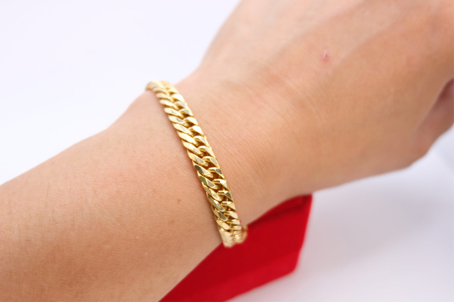 18k Solid Gold Japan Bracelet / Mcut Bracelet / Japan Link Bracelet