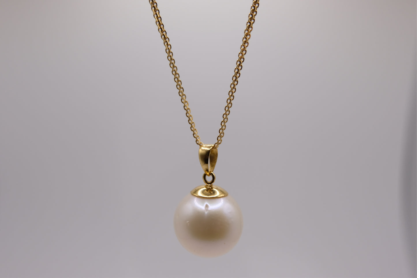 18k Solid Gold South Sea Pearl Necklace