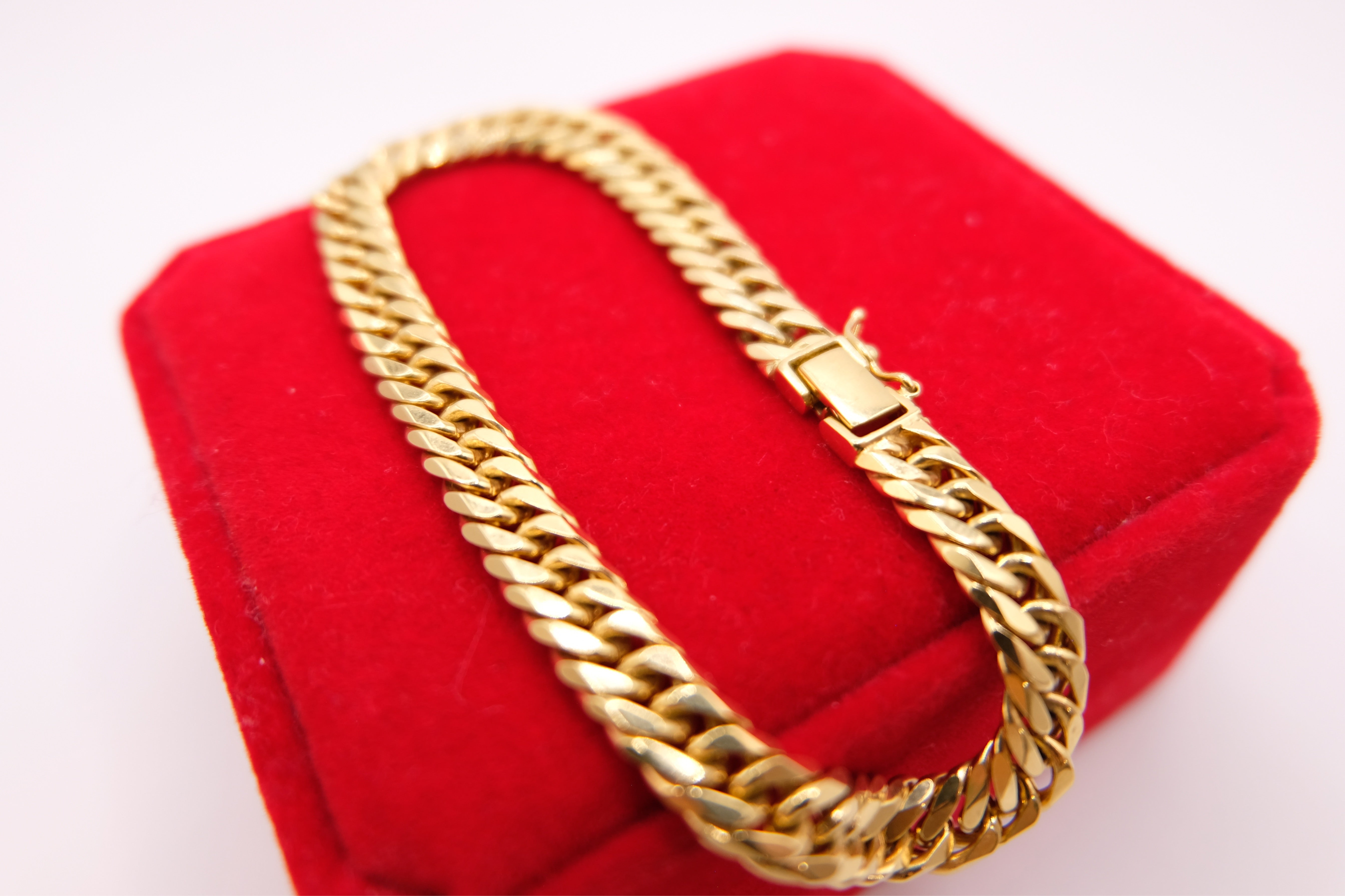 18k Solid Gold Japan Bracelet / Mcut Bracelet / Japan Link Bracelet