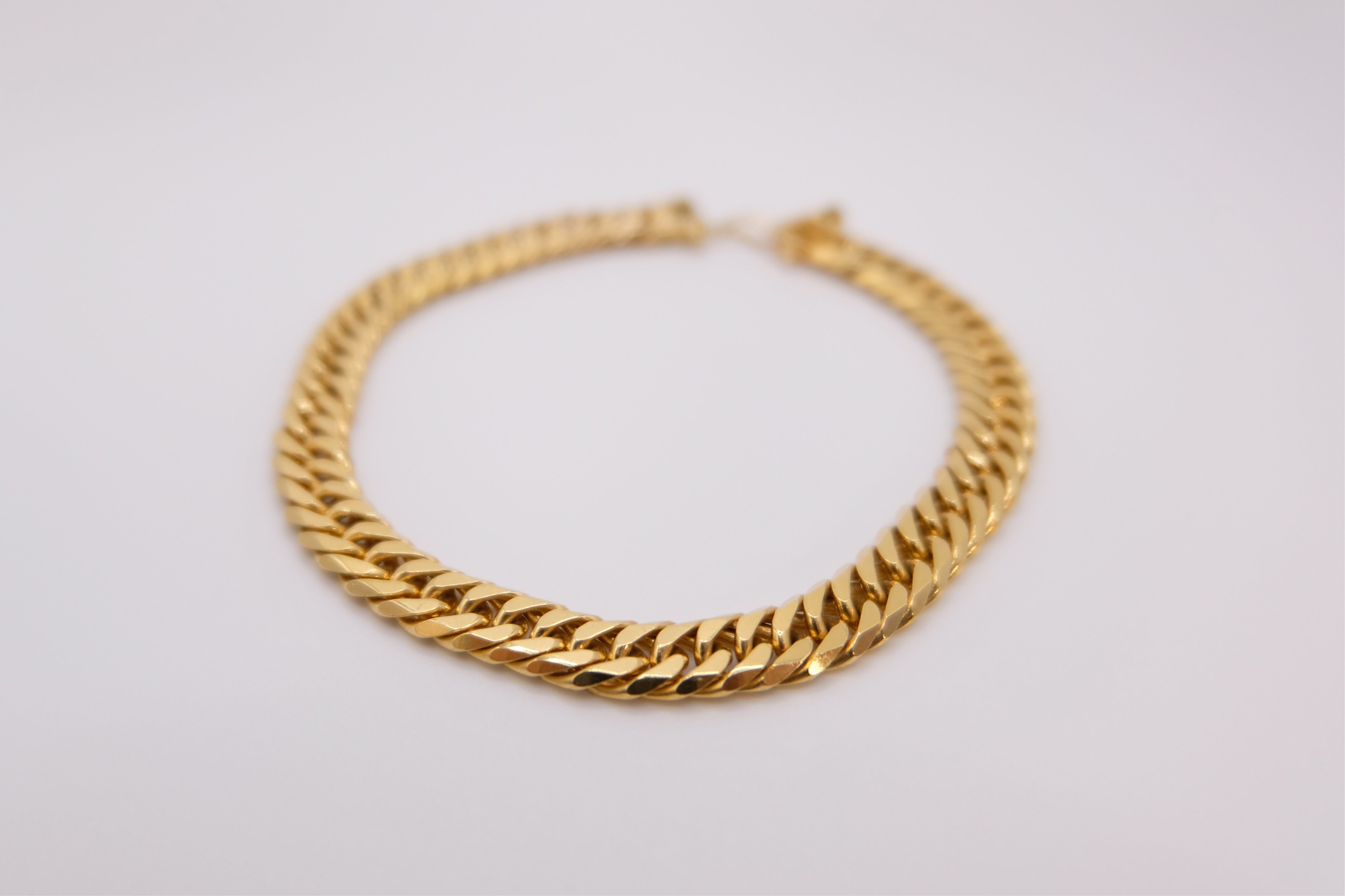 18k Solid Gold Japan Bracelet / Mcut Bracelet / Japan Link Bracelet