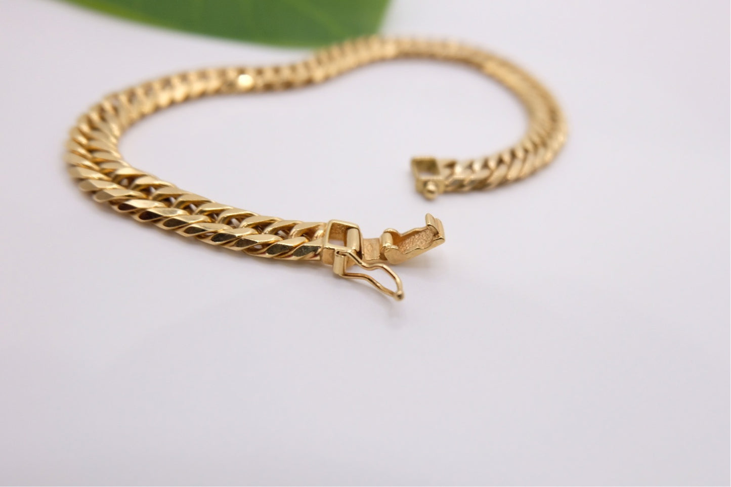 18k Solid Gold Japan Bracelet / Mcut Bracelet / Japan Link Bracelet