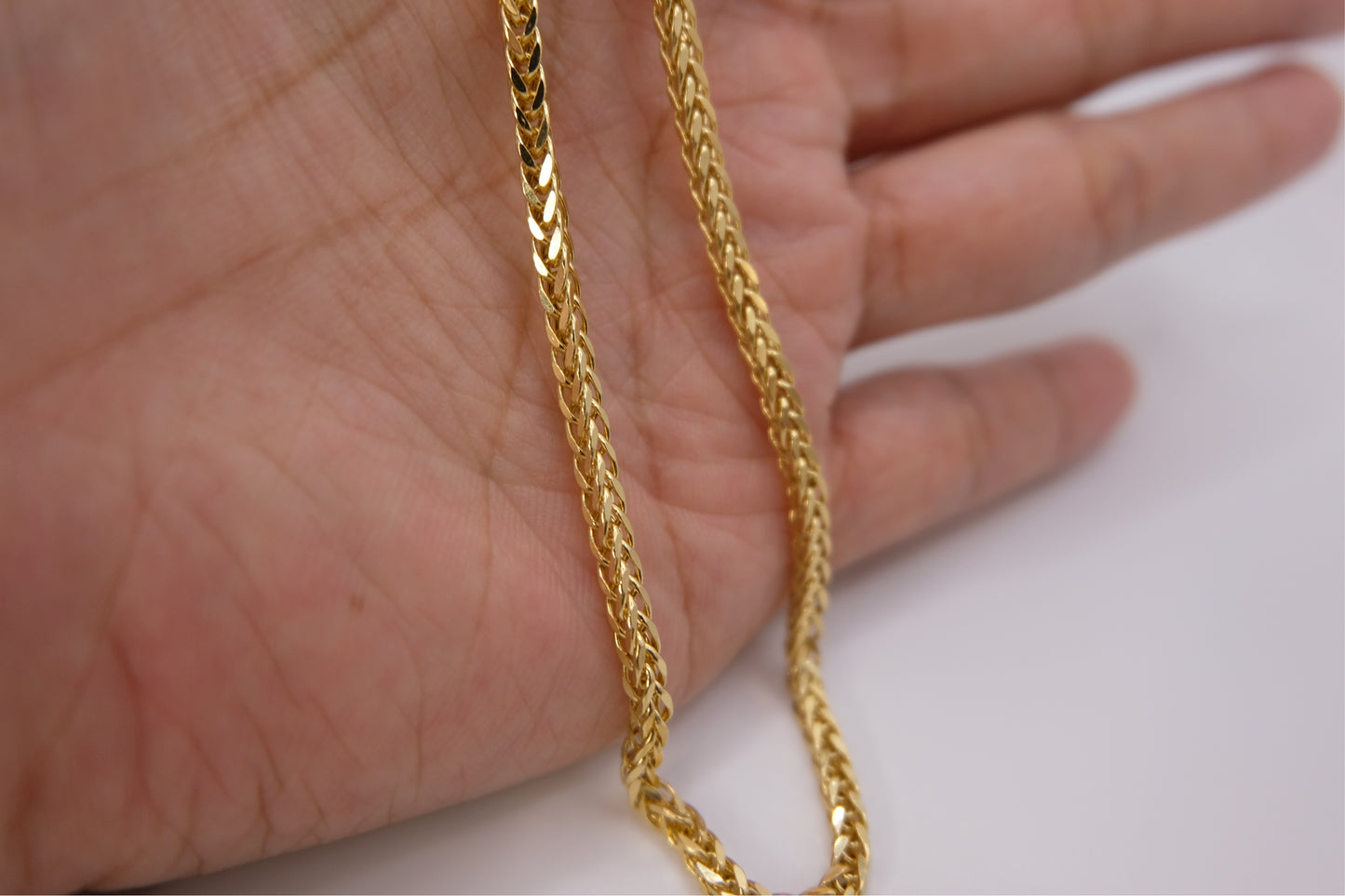 18k Solid Gold Foxtail / Boxchain Necklace