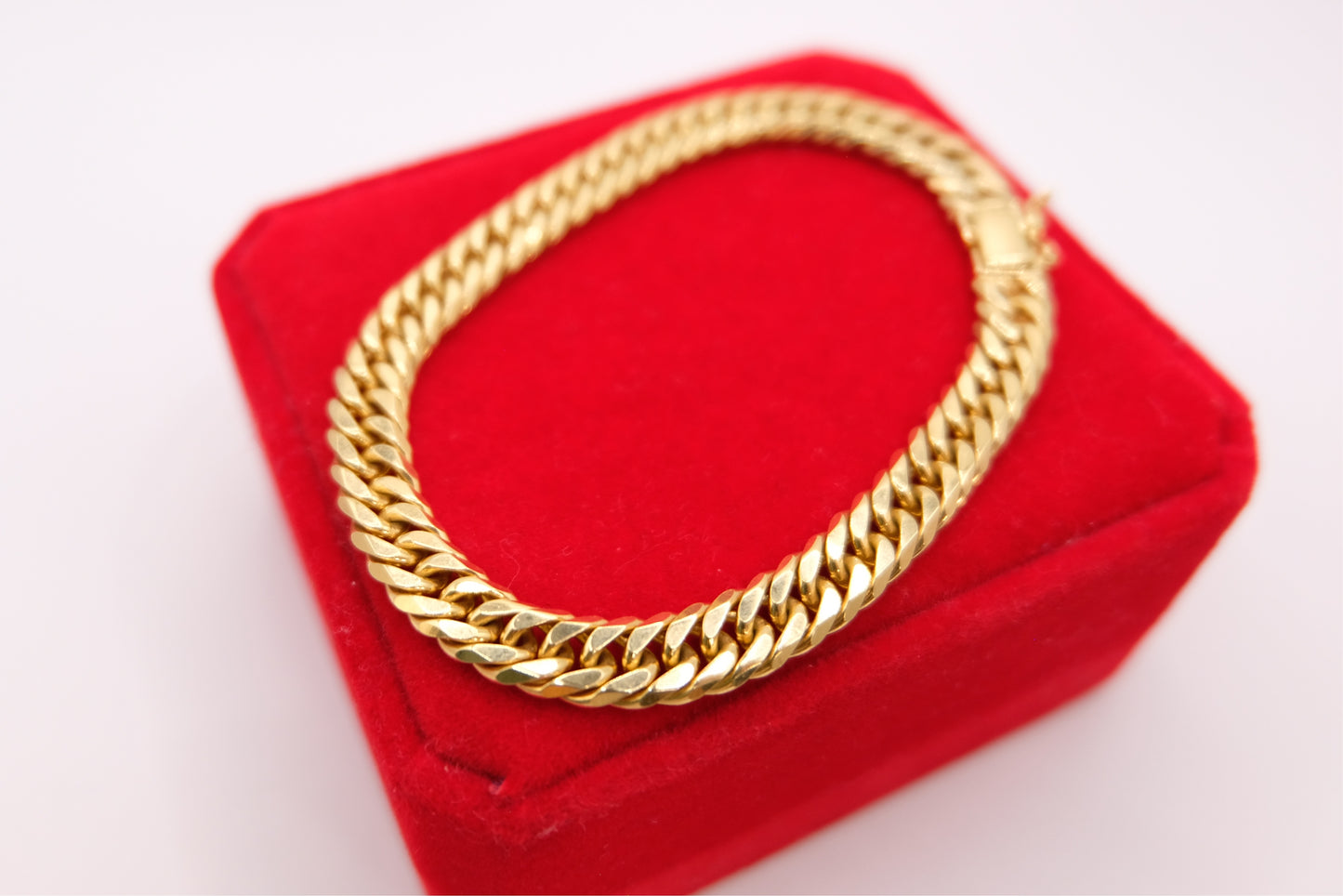 18k Solid Gold Japan Bracelet / Mcut Bracelet / Japan Link Bracelet