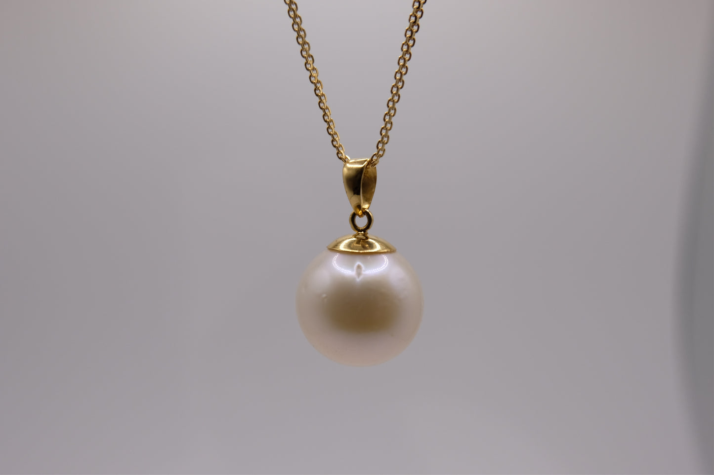 18k Solid Gold South Sea Pearl Necklace